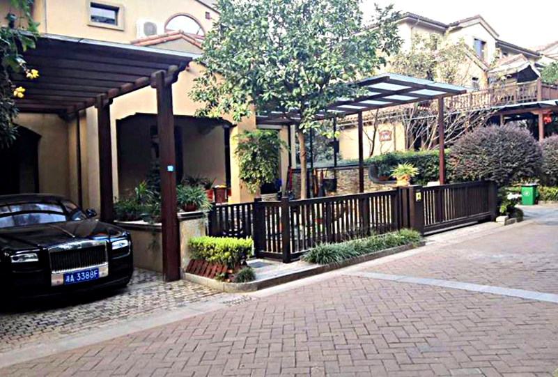 長沙托斯卡納別墅-鋅鋼伸縮門10米